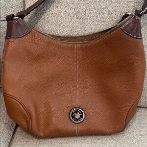 Dooney & Bourke Brown Leather Hobo Bag
